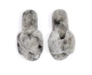 Stowe Grey Tie-Dye Slippers