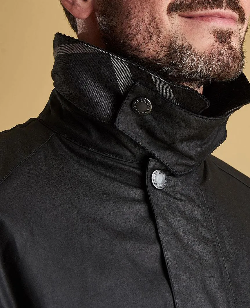 Strathyre Waxed Cotton Jacket Black
