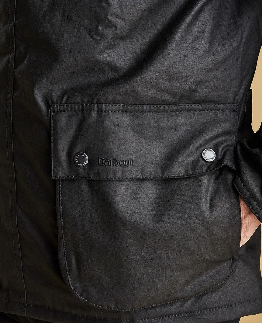 Strathyre Waxed Cotton Jacket Black