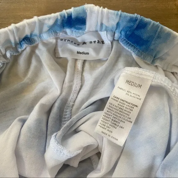 {Stripe &amp; Stare} Cali Tie Dye Shorts Medium Shopbop Sleepwear Loungewear