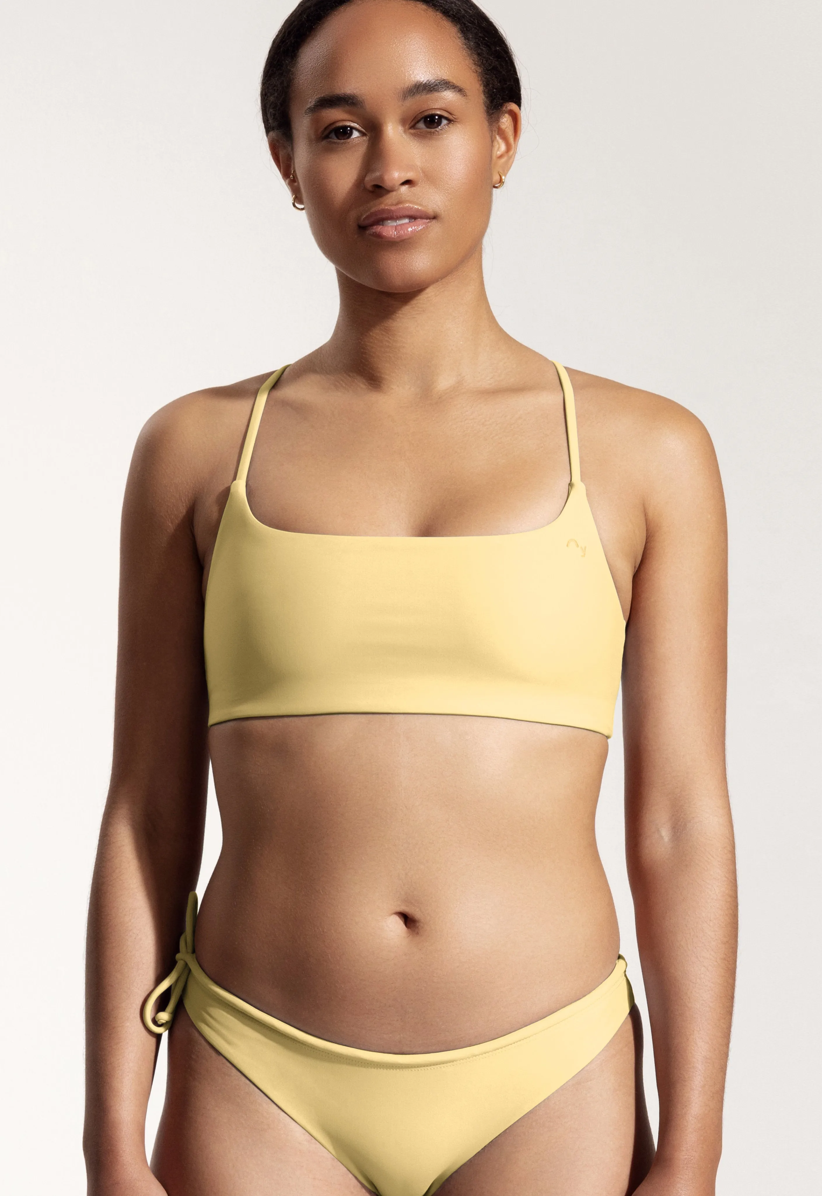 Surf Bikini Top "Buri" in pale yellow