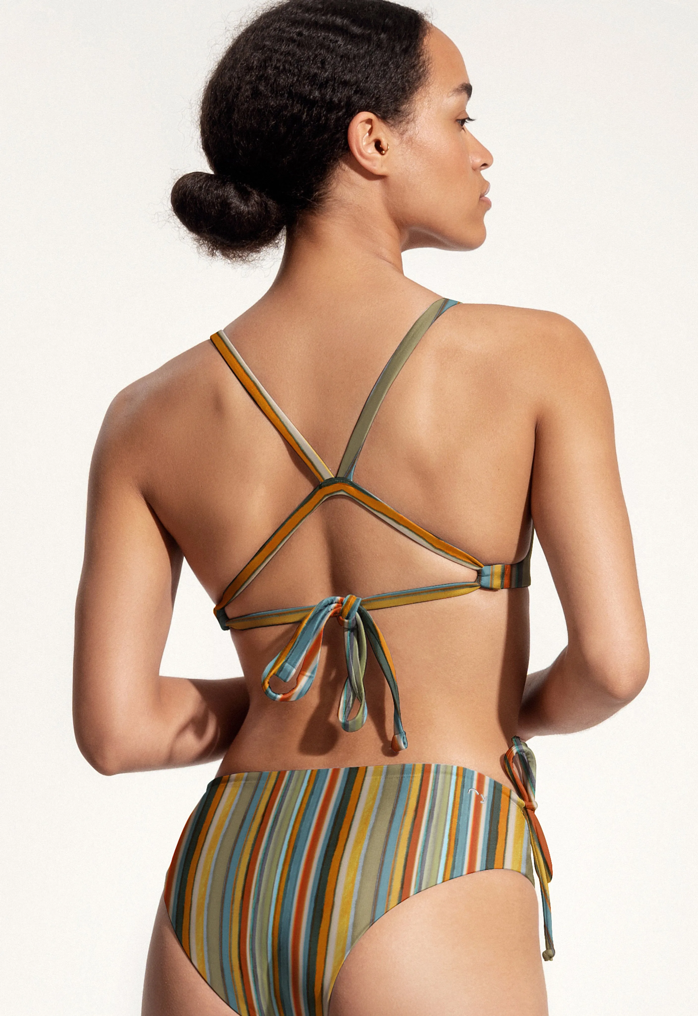 Surf Bikini Top "Dace" with solar ray print