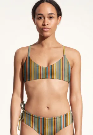 Surf Bikini Top "Dace" with solar ray print