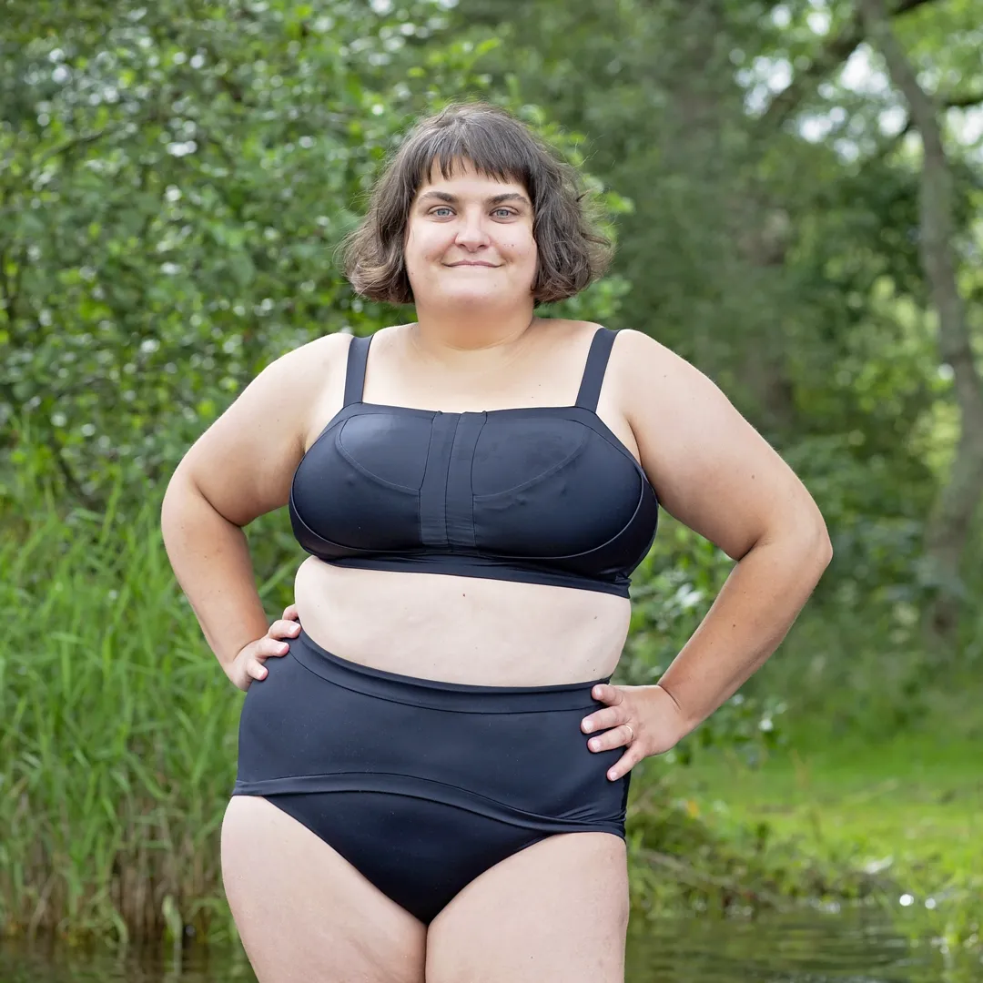 Swim Flexi-Size Bra - Black