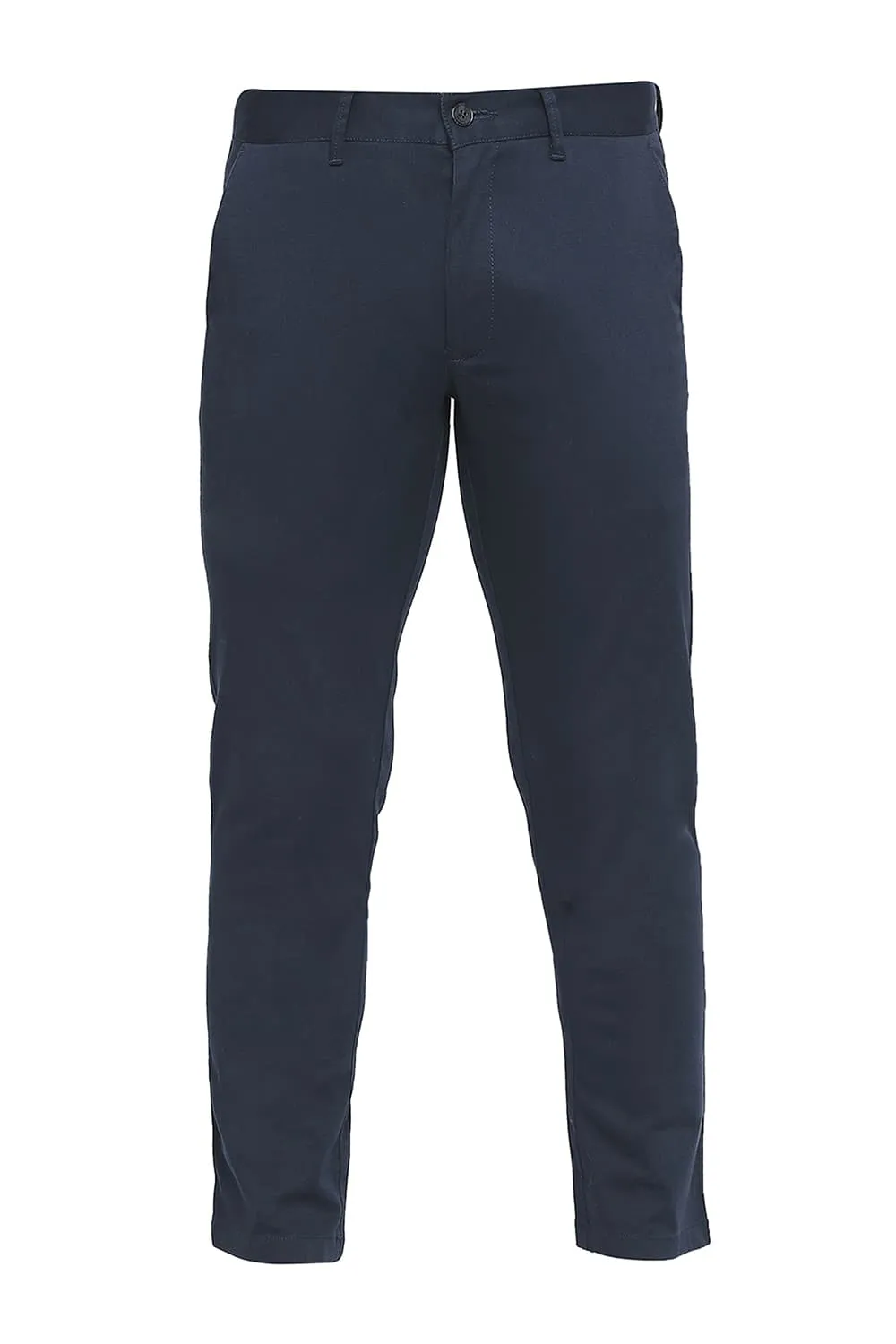 Tapered Fit Cotton Stretch Dobby Trousers