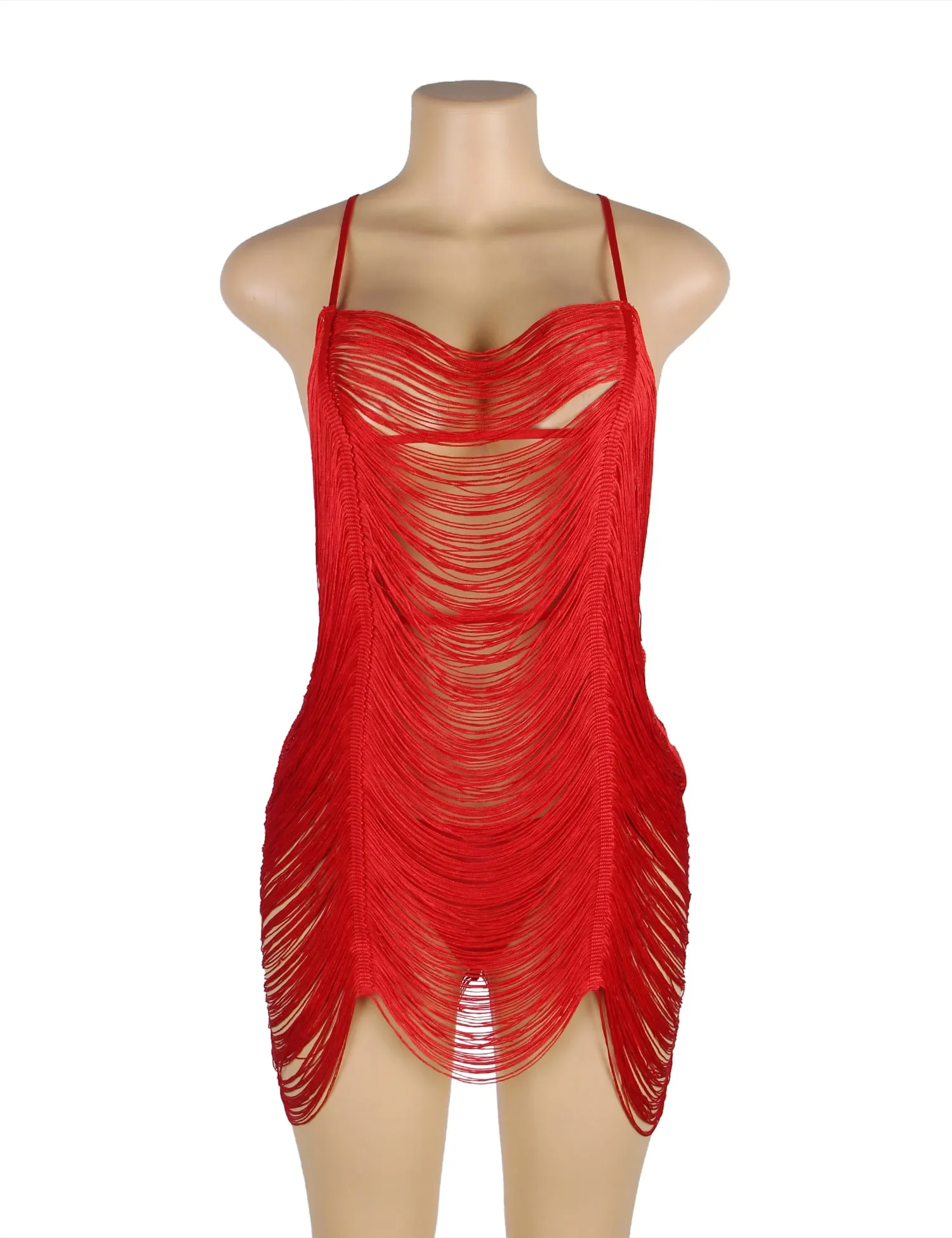 Tassel Hollow Sexy Beach Babydoll