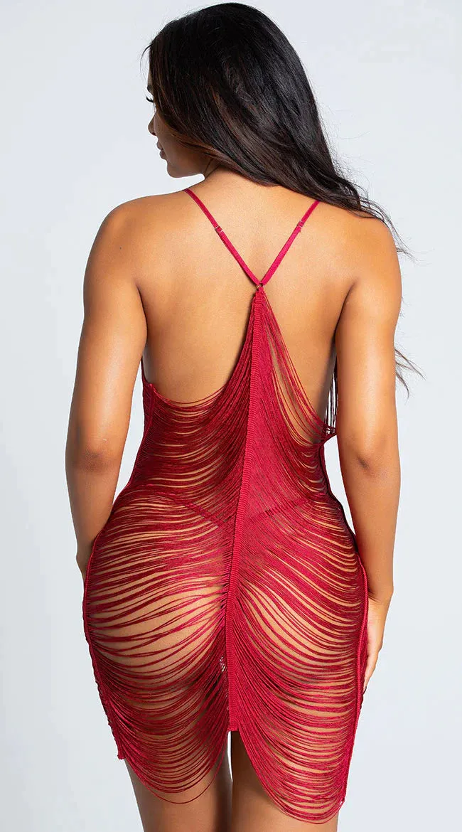 Tassel Hollow Sexy Beach Babydoll