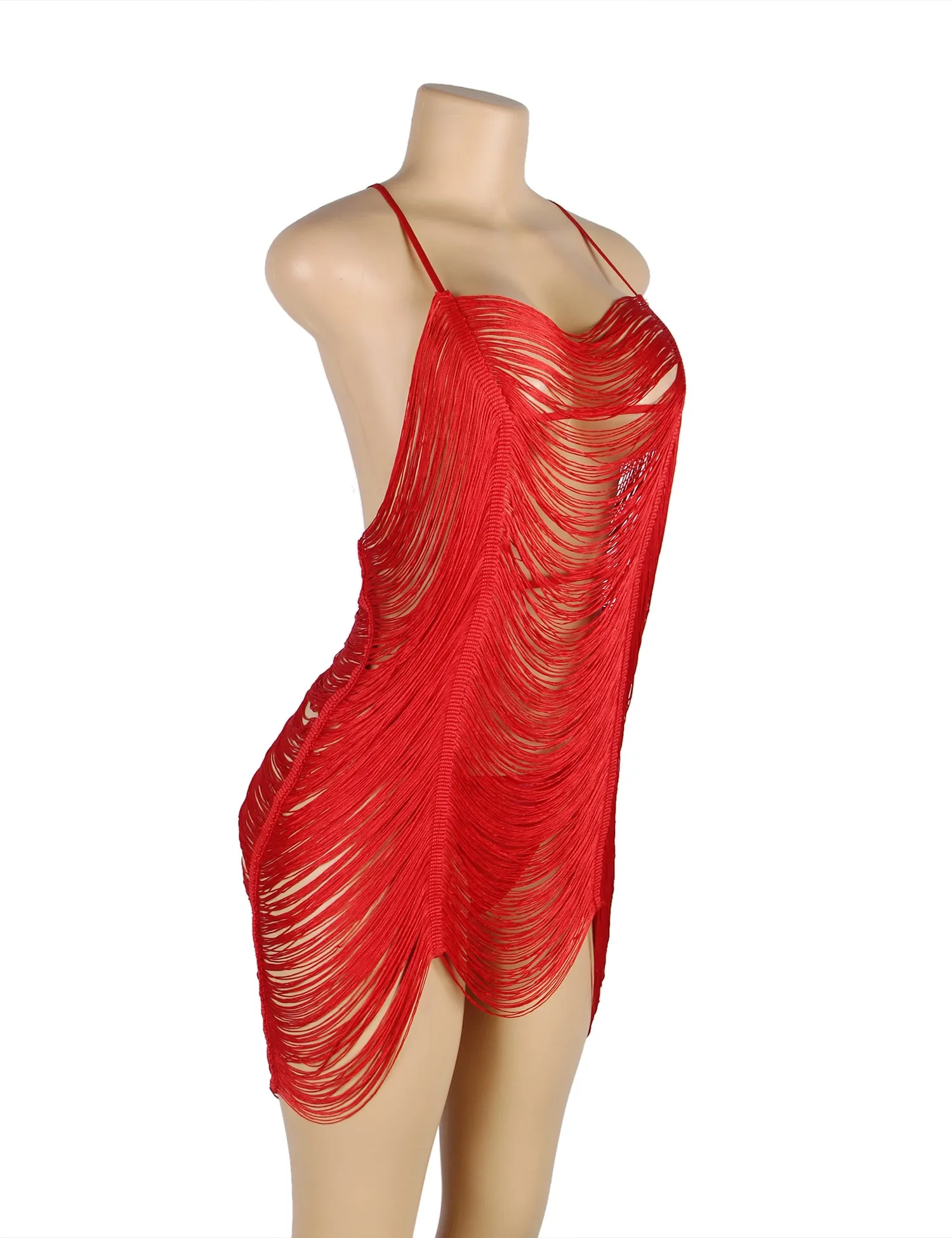 Tassel Hollow Sexy Beach Babydoll