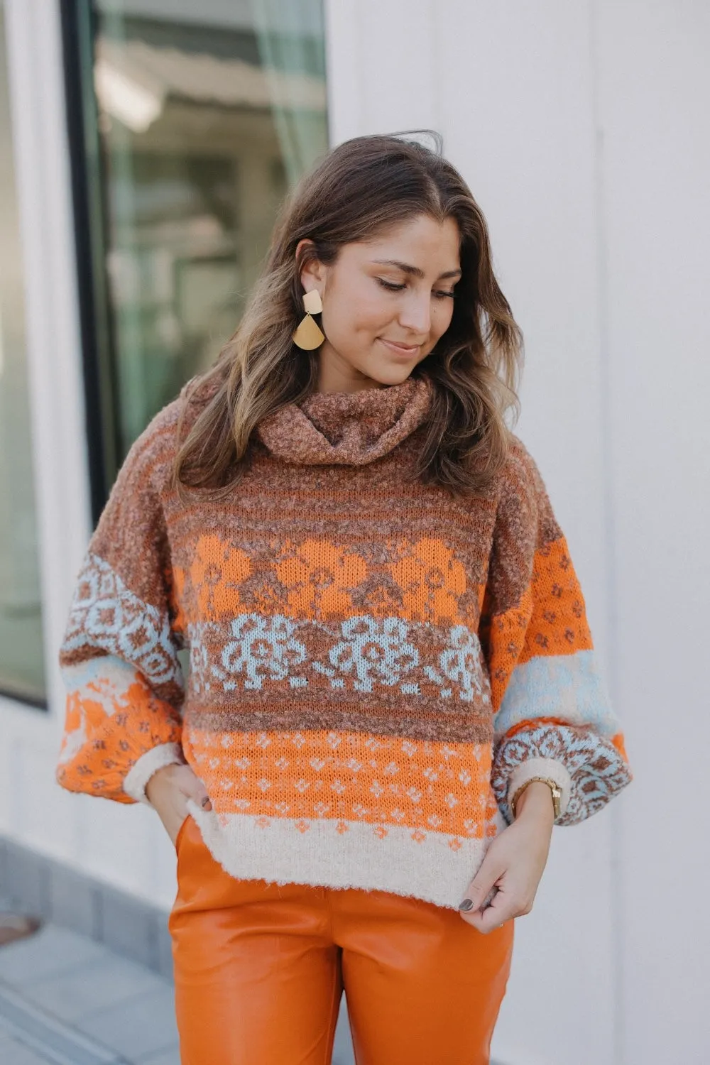 Terra Turtle Neck Fuzzy Sweater (S-3XL)