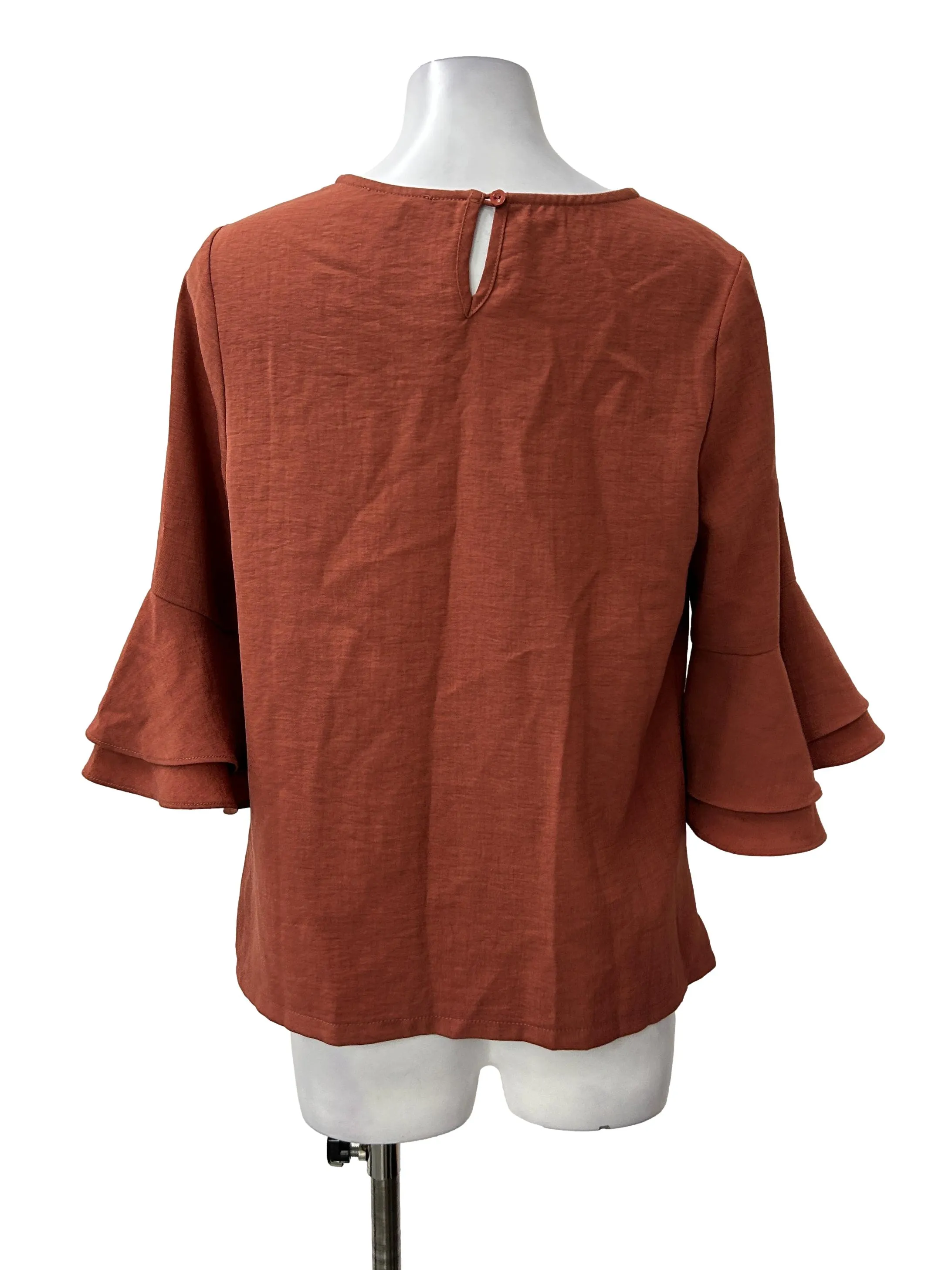 Terracotta Bell Sleeves Top