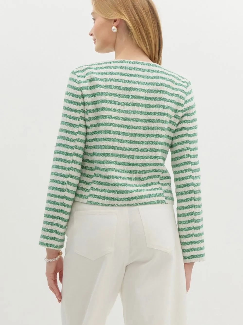 The Blair Jacket: Green/White