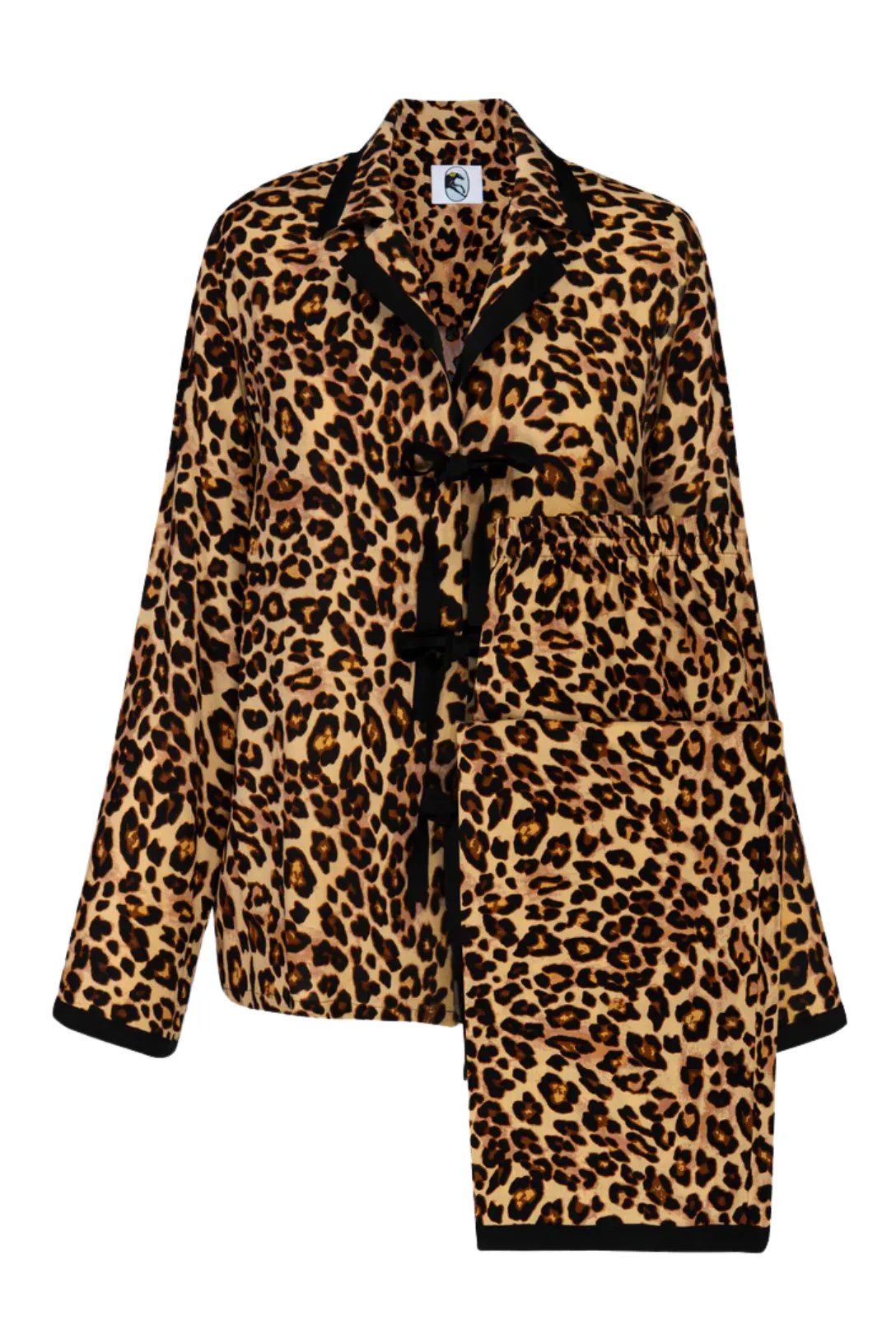 The Bow Pajama Set | Leopard Print