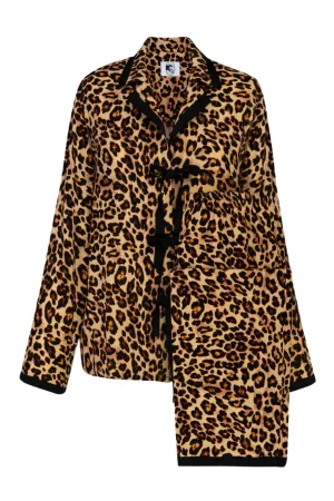 The Bow Pajama Set | Leopard Print