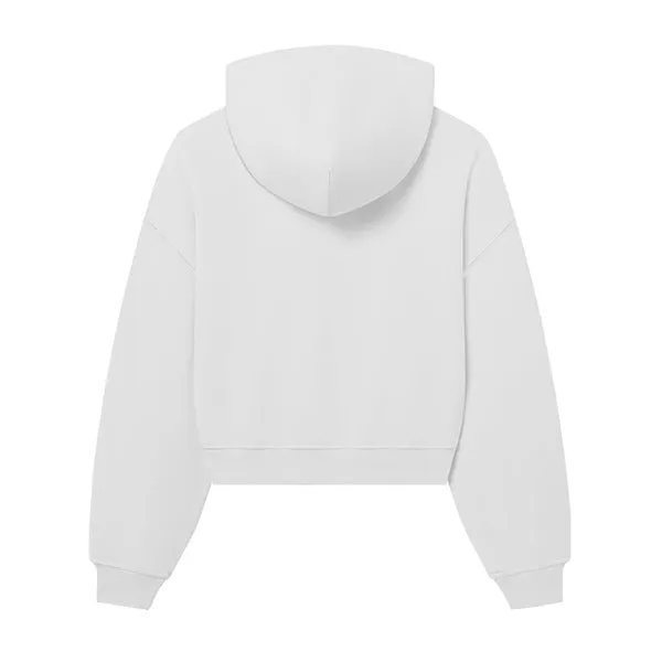The Drop Cut Women’s Crop Zip Front Hoodie