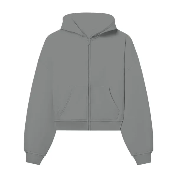 The Drop Cut Women’s Crop Zip Front Hoodie