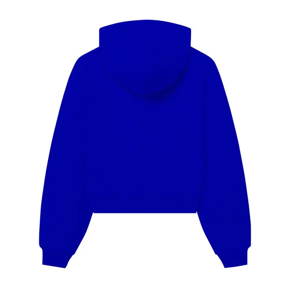 The Drop Cut Women’s Crop Zip Front Hoodie