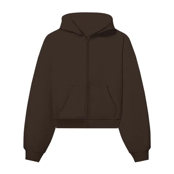 The Drop Cut Women’s Crop Zip Front Hoodie