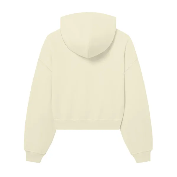 The Drop Cut Women’s Crop Zip Front Hoodie