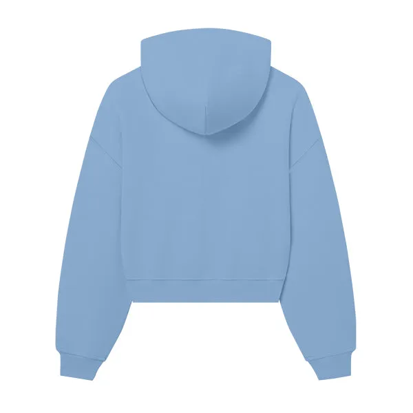 The Drop Cut Women’s Crop Zip Front Hoodie