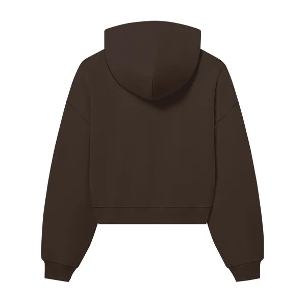 The Drop Cut Women’s Crop Zip Front Hoodie