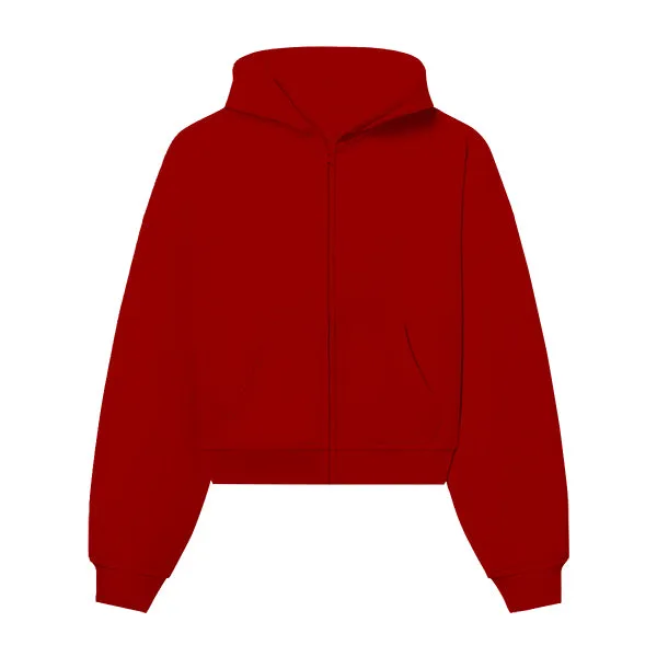 The Drop Cut Women’s Crop Zip Front Hoodie