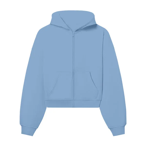 The Drop Cut Women’s Crop Zip Front Hoodie