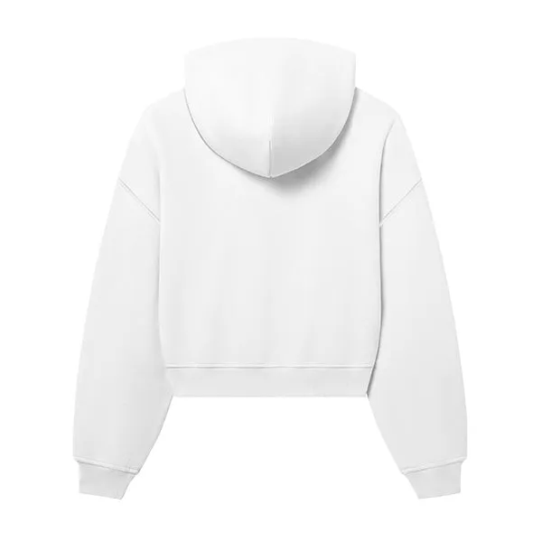 The Drop Cut Women’s Crop Zip Front Hoodie