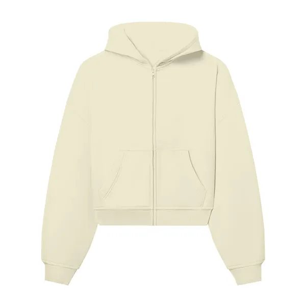 The Drop Cut Women’s Crop Zip Front Hoodie