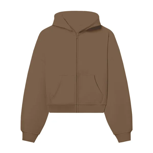 The Drop Cut Women’s Crop Zip Front Hoodie
