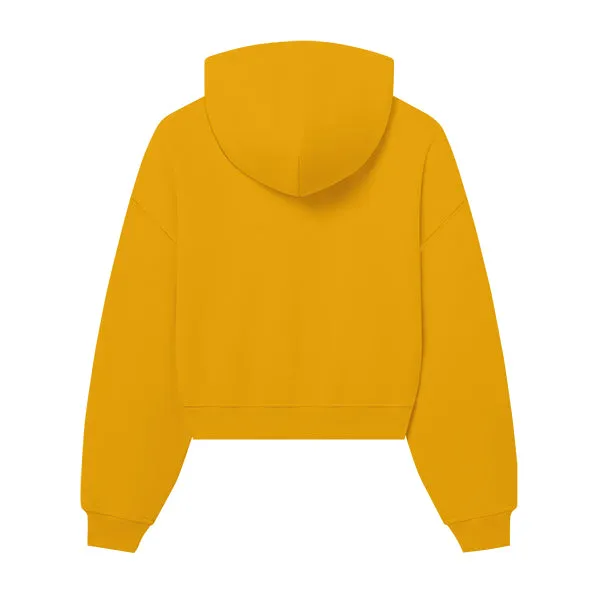The Drop Cut Women’s Crop Zip Front Hoodie