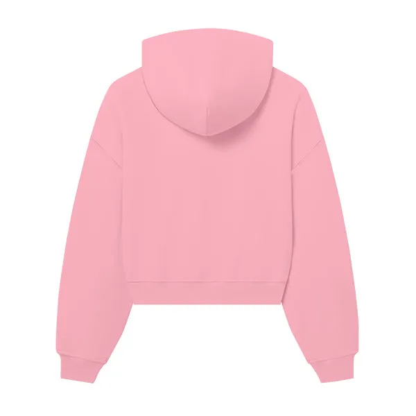 The Drop Cut Women’s Crop Zip Front Hoodie