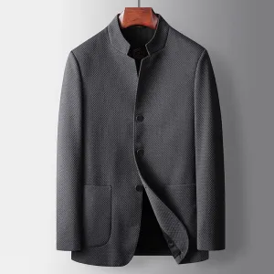 The Winchester Textured Mandarin Jacket