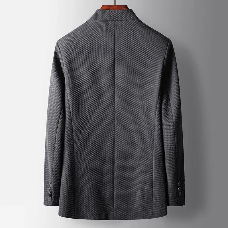 The Winchester Textured Mandarin Jacket
