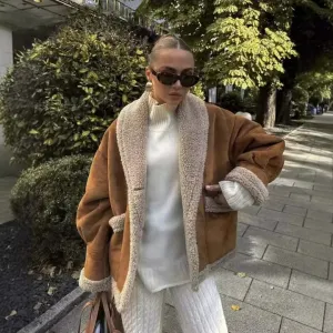 Thick Warm Jacket | Brown - Ideal for Cold Days