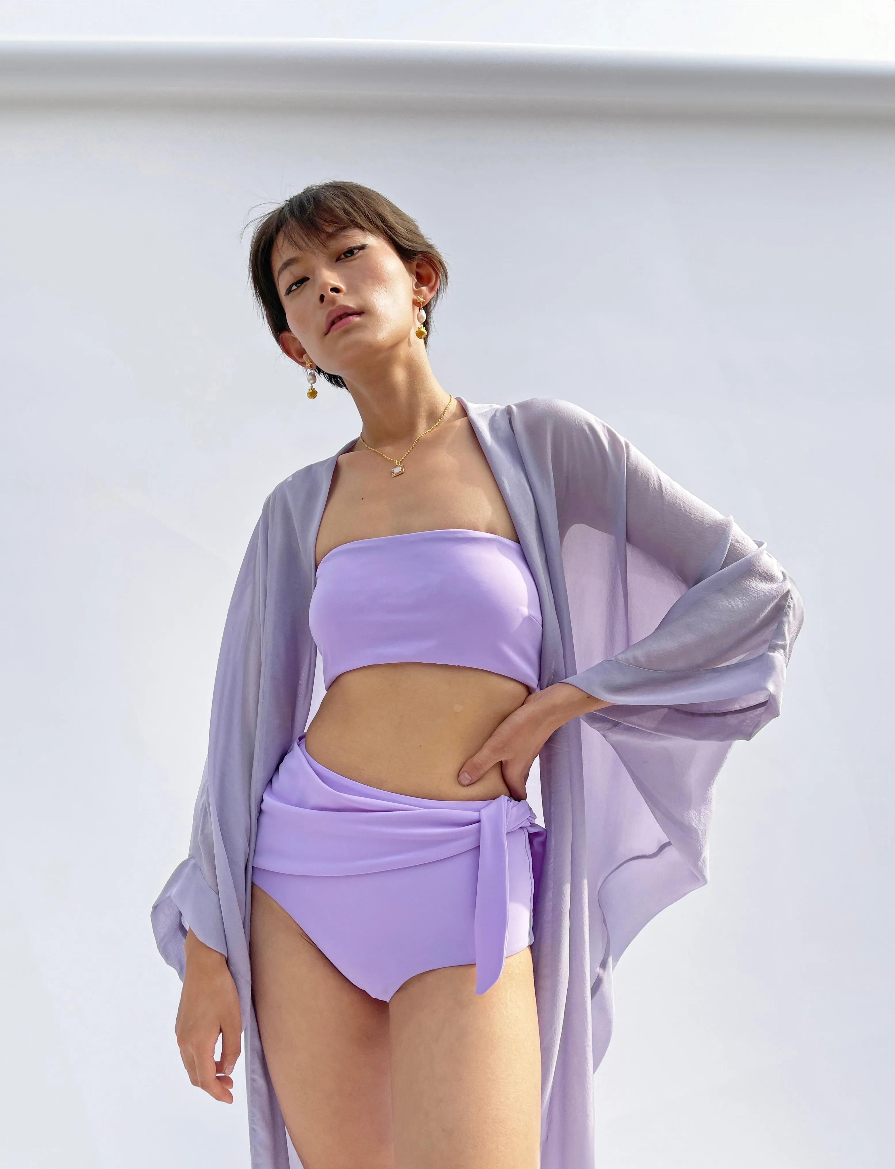 Tie Up Swim Bottoms