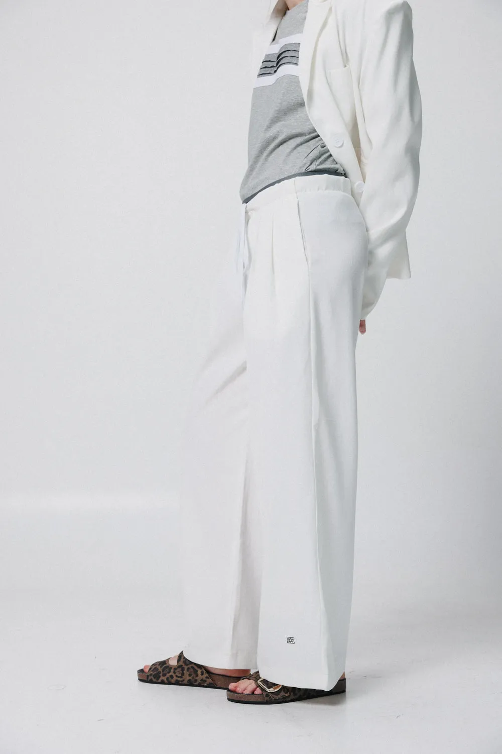 Tie White Bottoms