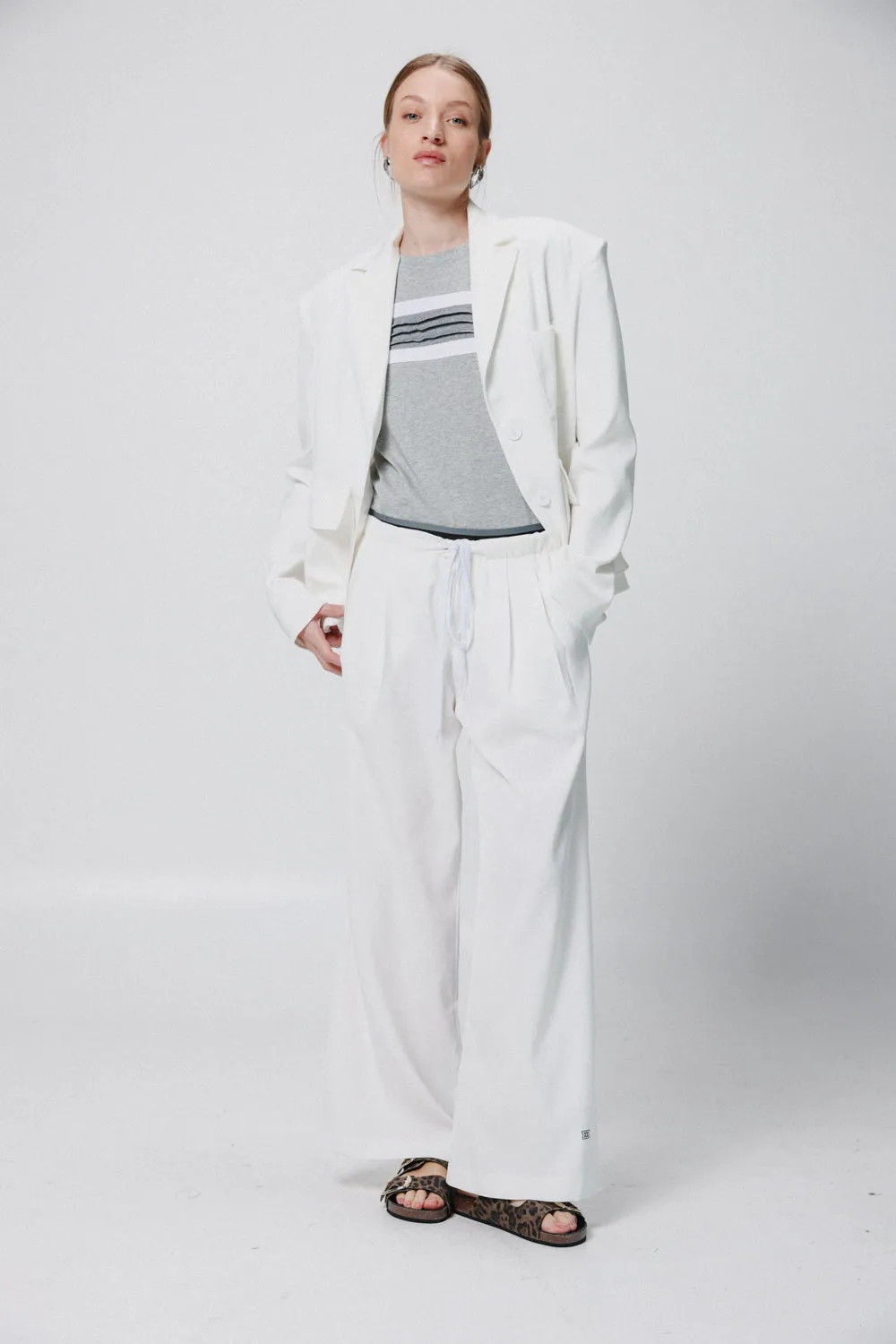 Tie White Bottoms