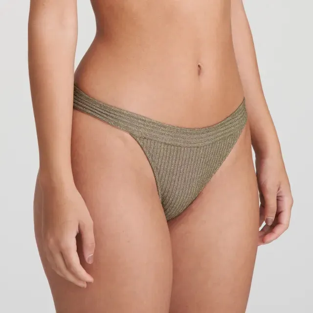 Tinjis Bikini Brief Special In Golden Olive - Marie Jo