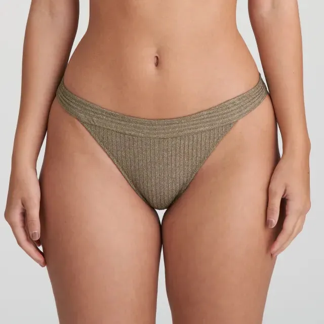 Tinjis Bikini Brief Special In Golden Olive - Marie Jo