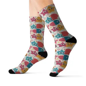 Trendy Fashion Socks with Starfishes and Sea Shells