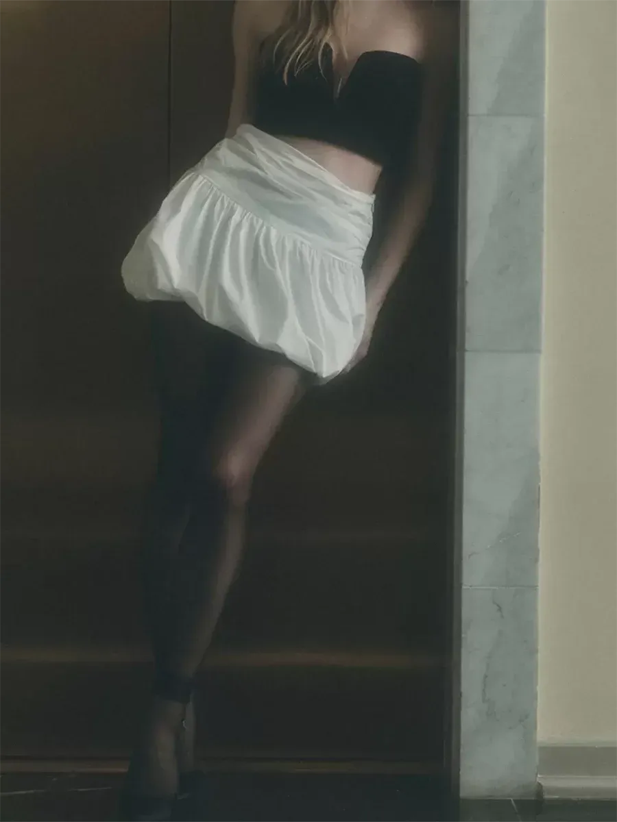 Trendy Streetwear Bubble Skirt