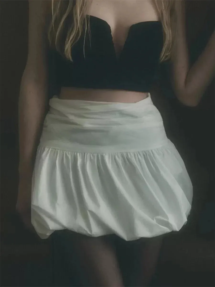 Trendy Streetwear Bubble Skirt