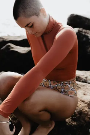 Turtle Top Rashvest in Burnt Orange