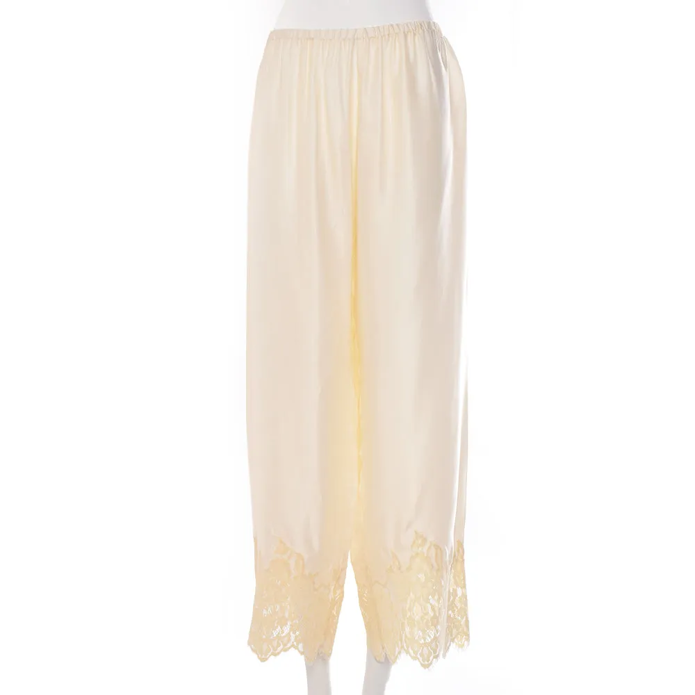 Twin Set Pants Cream Size Medium