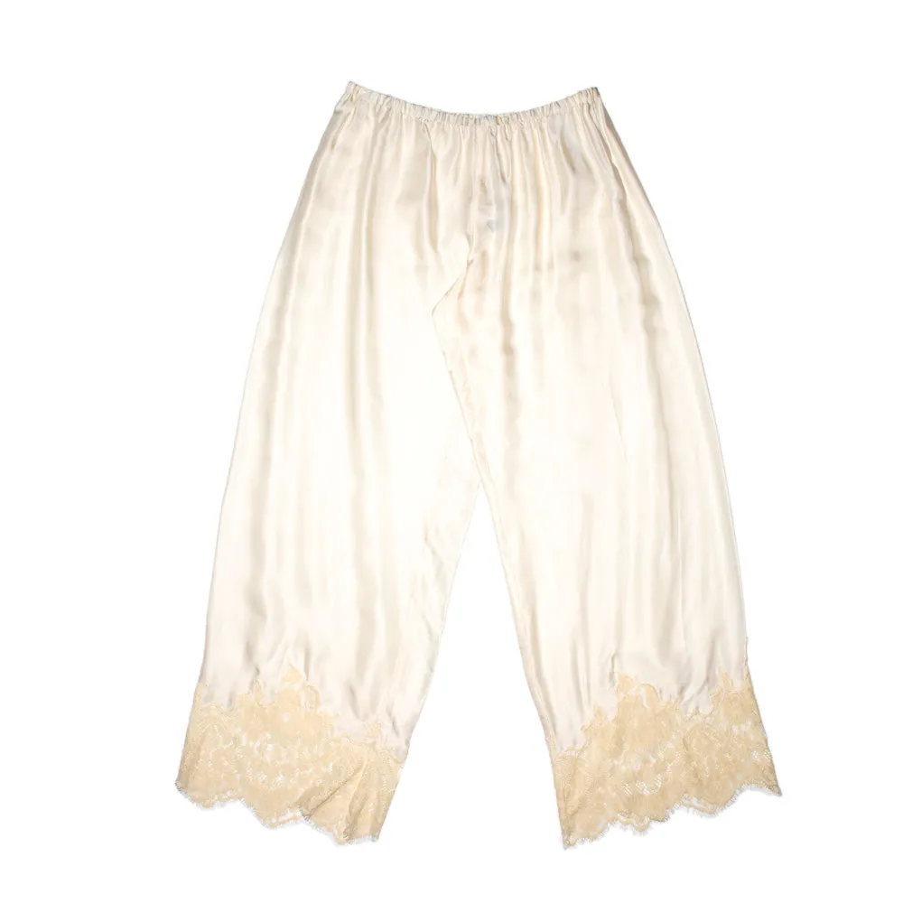 Twin Set Pants Cream Size Medium