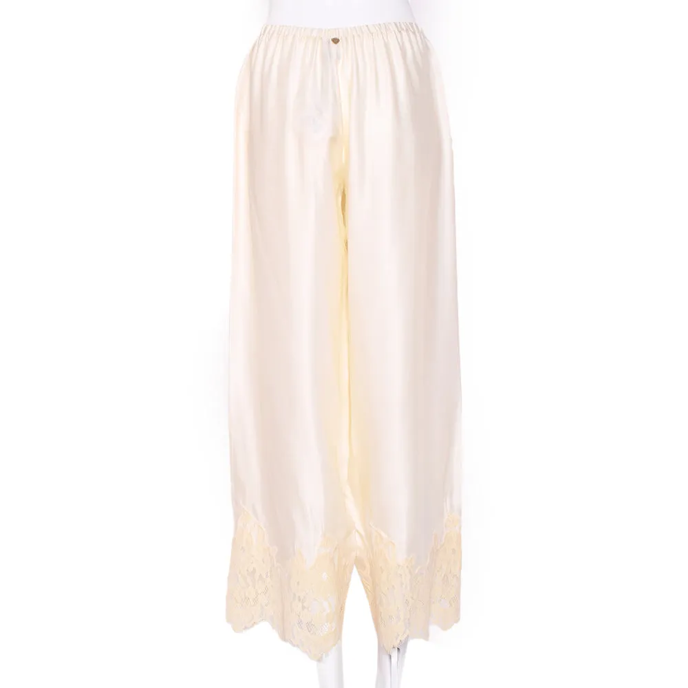 Twin Set Pants Cream Size Medium
