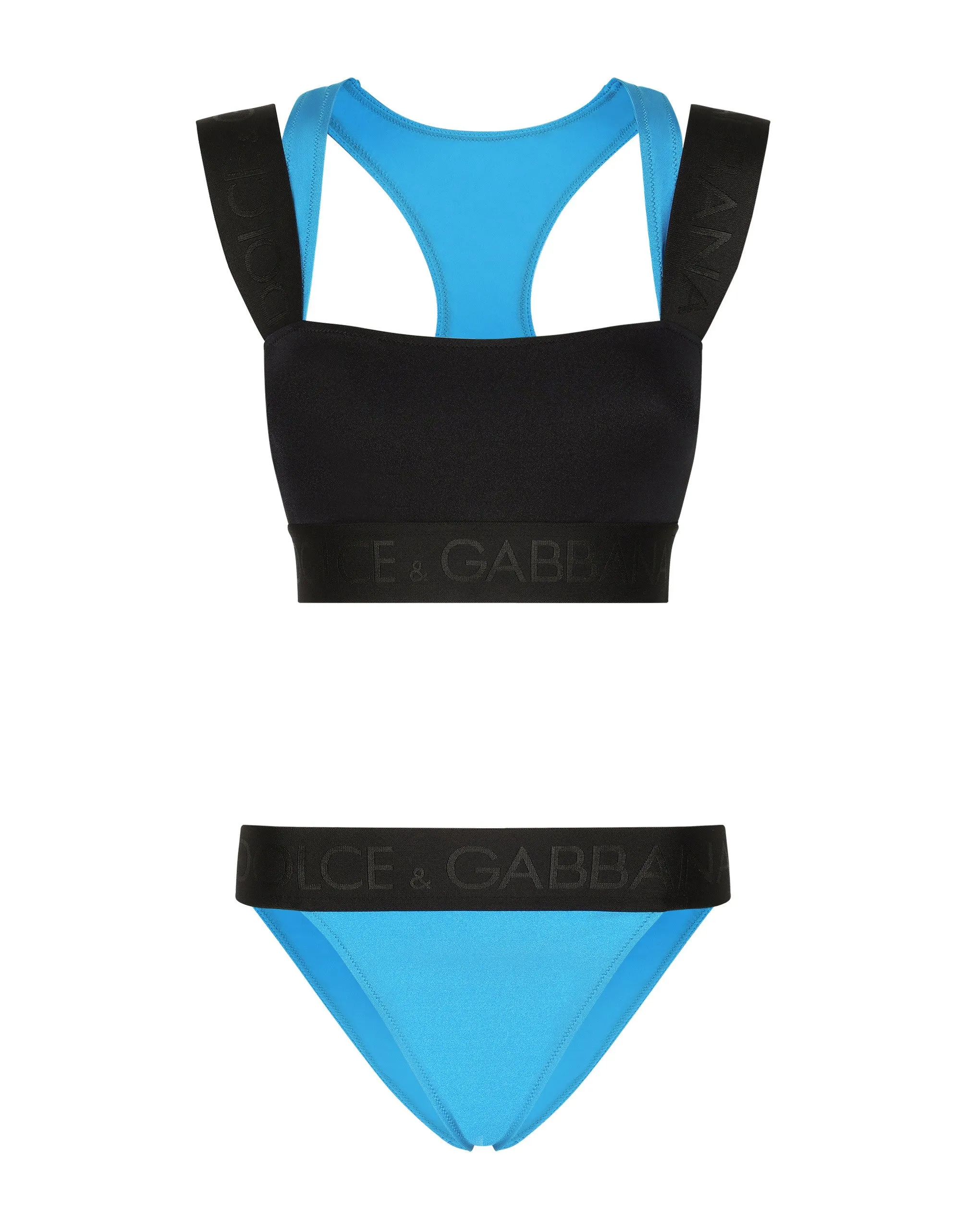 Two-tone bikini with bralette bikini top