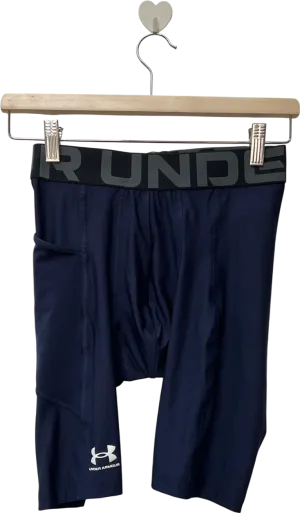 Under Armour Blue Men's Heatgear Compression Shorts UK S