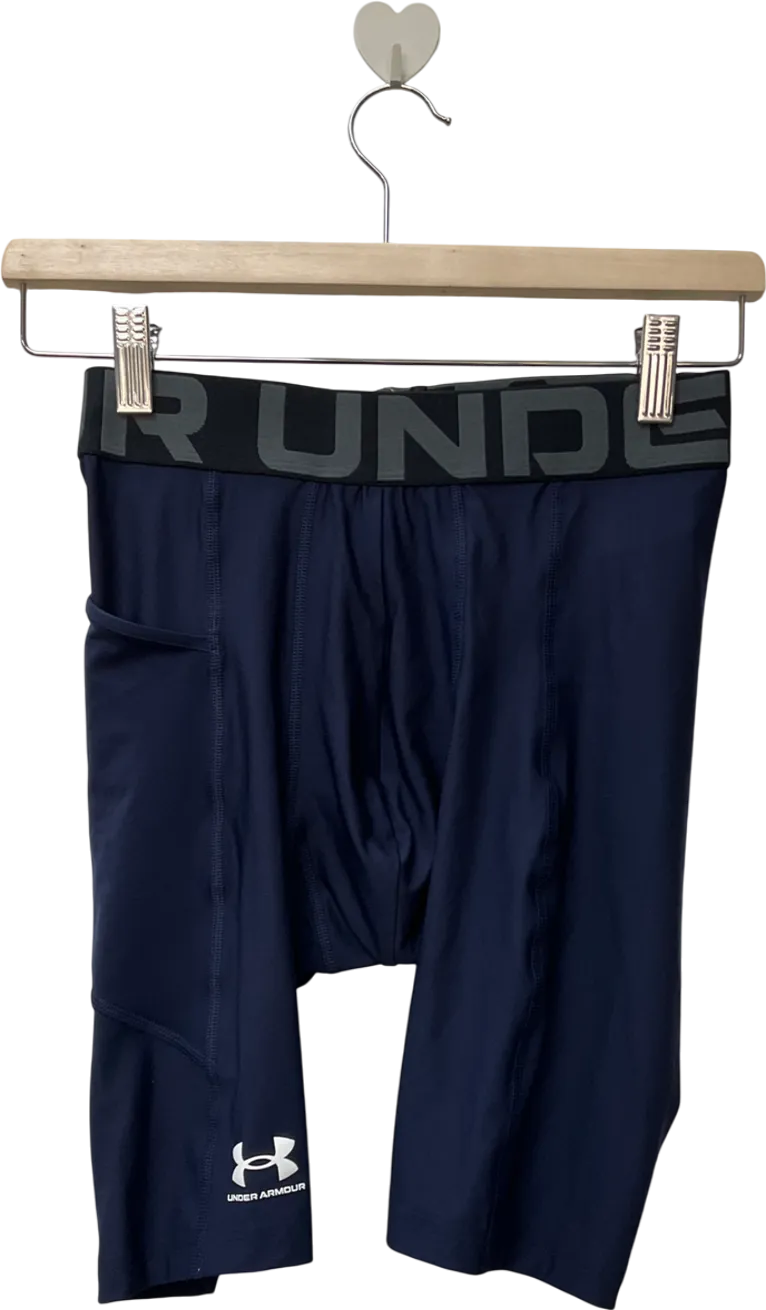 Under Armour Blue Men's Heatgear Compression Shorts UK S
