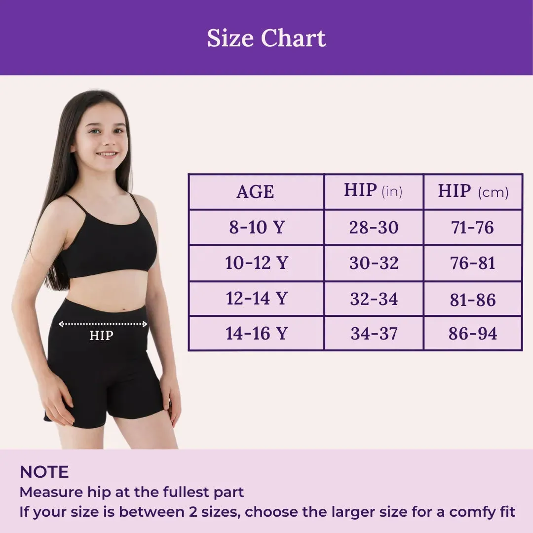 Under Dress Shorts | Full Hip Coverage | Prevents Inner Thigh Chafing | 2 Pack